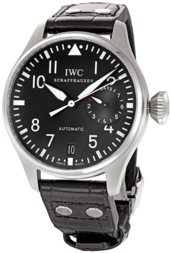 AAA 1:1 Replica Iwc Mens Watches Black Dial Automatic 46.2MM IW500401 Watch