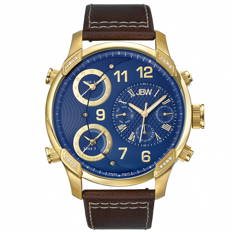 AAA 1:1 Replica JBW Mens Watches Blue Dial Quartz 52MM J6248LO Watch