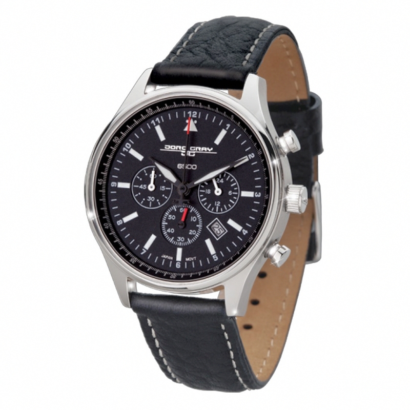 AAA 1:1 Replica Jorg-Gray Mens Watches Black Dial Japanese Quartz 41MM JG6500 Watch