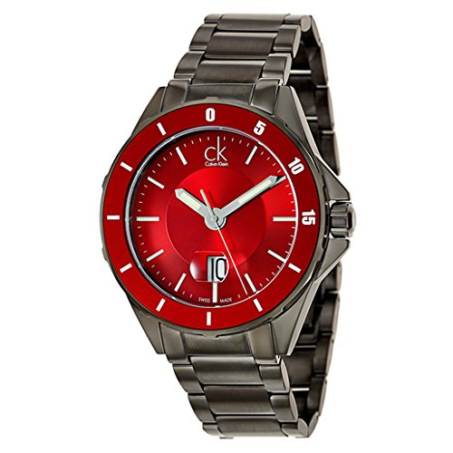 AAA 1:1 Replica Calvin-Klein-Play Mens Watches Red Dial Quartz 45MM K2W21V4P Watch