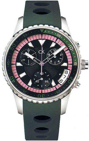 AAA 1:1 Replica Calvin-Klein-Challenge Watches Black Dial Quartz K3217578 Watch