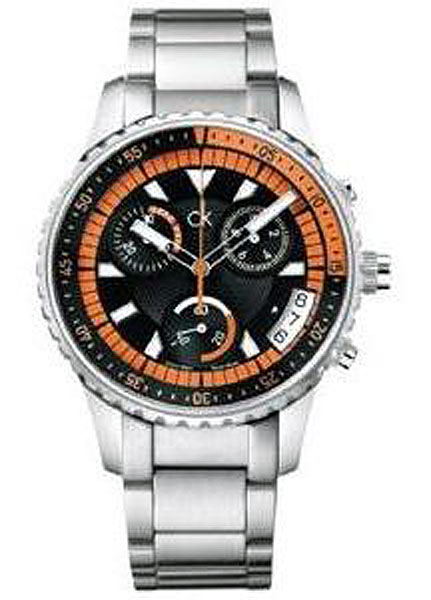 AAA 1:1 Replica Calvin-Klein-Challenge Watches Black Dial Quartz K3217678 Watch