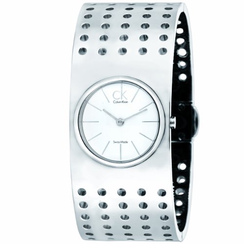 AAA 1:1 Replica Calvin-Klein-Grid Ladies Watches White Dial Quartz K8324120 Watch