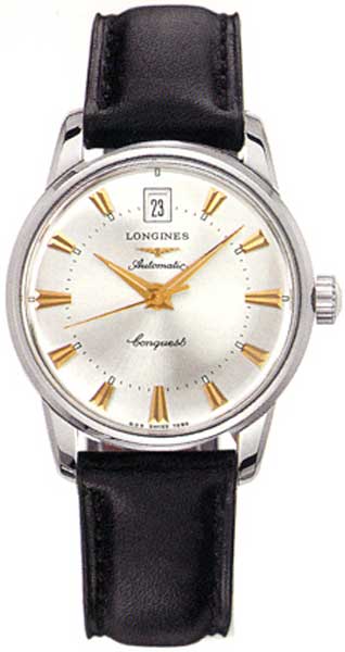 AAA 1:1 Replica Longines-Conquest Mens Watches Silver Dial Automatic 35MM L1.611.4.75.2 Watch