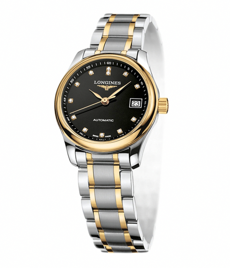 AAA 1:1 Replica Longines-Master-Collection Ladies Watches Black Dial Automatic Self-wind 30MM L2.257.5.57.7 Watch