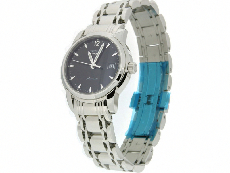 AAA 1:1 Replica Longines-Saint-Imier-Collection Ladies Watches Black Dial Automatic Self-wind 30MM L2.563.4.52.6 Watch