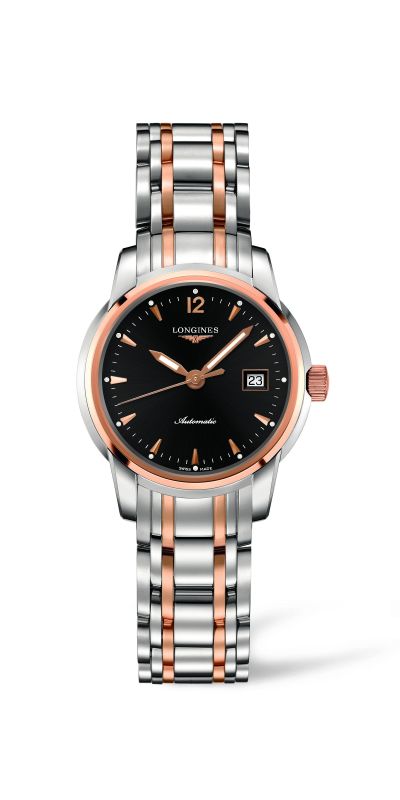AAA 1:1 Replica Longines-Saint-Imier-Collection Ladies Watches Black Dial Automatic Self-wind 30MM L2.563.5.52.7 Watch