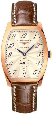 AAA 1:1 Replica Longines-Evidenza Mens Watches Beige Dial Automatic Self-wind 33MM L2.642.8.73.9 Watch