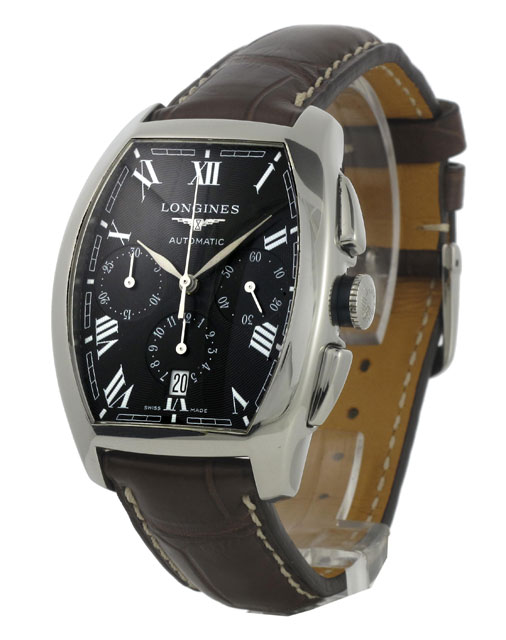 AAA 1:1 Replica Longines-Evidenza Mens Watches Black Dial Automatic Self-wind 33MM L2.643.4.51.9 Watch