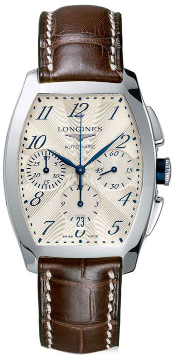 AAA 1:1 Replica Longines-Evidenza Mens Watches Silver Dial Automatic 34.9 x 40MM L2.643.4.73.4 Watch
