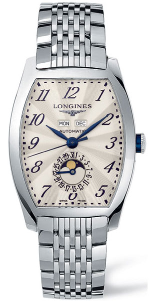 AAA 1:1 Replica Longines-Evidenza Mens Watches Silver Dial Automatic 33 x 38.7MM L2.671.4.78.6 Watch