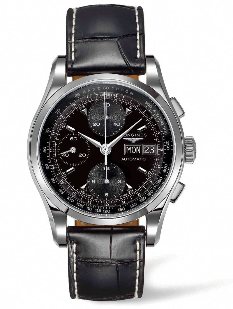 AAA 1:1 Replica Longines-Heritage-Collection Mens Watches Black Dial Automatic 40MM L2.747.4.52.4 Watch