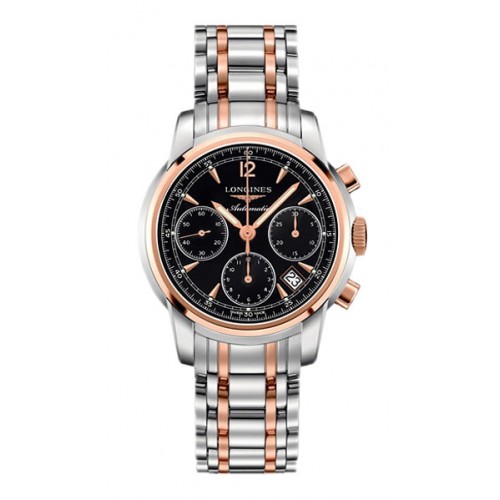 AAA 1:1 Replica Longines-Saint-Imier-Collection Mens Watches Black Dial Automatic Self-wind 41MM L2.752.5.52.7 Watch