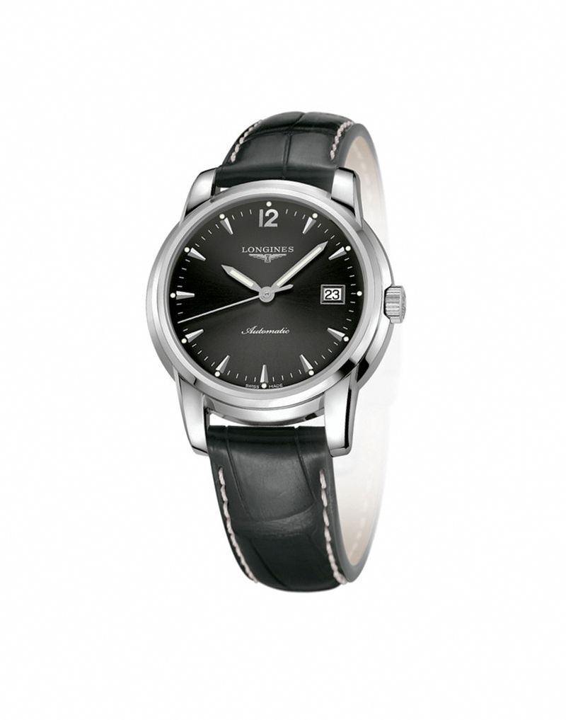 AAA 1:1 Replica Longines-Saint-Imier-Collection Mens Watches Black Dial Automatic 38.5MM L2.763.4.52.3 Watch