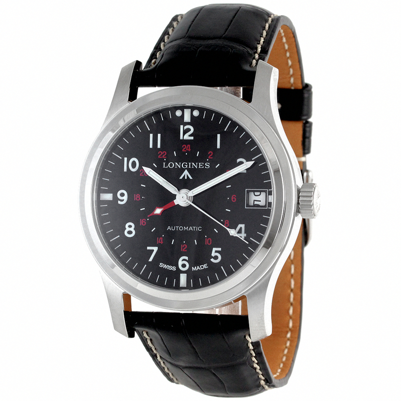 AAA 1:1 Replica Longines-Heritage-Collection Mens Watches Black Dial Automatic 44MM L2.831.4.53.2 Watch