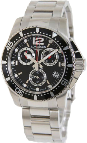AAA 1:1 Replica Longines-Hydroconquest Mens Watches Black Dial Quartz 41MM L3.643.4.56.6 Watch