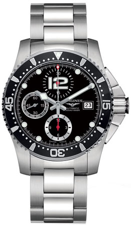 AAA 1:1 Replica Longines-Hydroconquest Mens Watches Black Dial Automatic 41MM L3.644.4.56.6 Watch