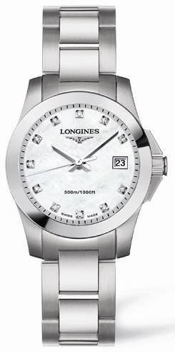 AAA 1:1 Replica Longines-Conquest Ladies Watches White Dial Quartz 29MM L3.277.4.87.6 Watch