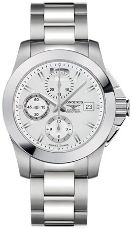 AAA 1:1 Replica Longines-Conquest Mens Watches Silver Dial Automatic Self-wind 41MM L3.662.4.76.6 Watch