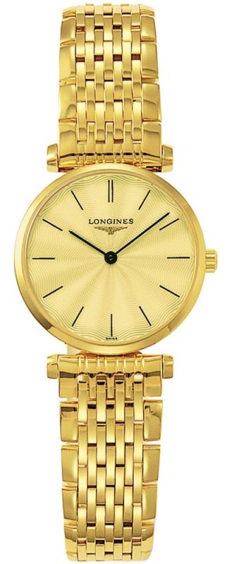 AAA 1:1 Replica Longines-La-Grande-Classique Ladies Watches Champagne Dial Quartz 24MM L4.209.2.42.8 Watch
