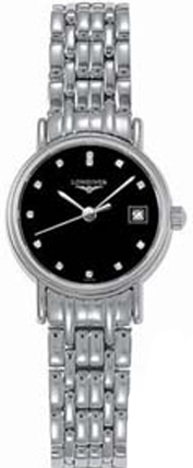 AAA 1:1 Replica Longines-Presence Ladies Watches Black Dial Quartz 24MM L4.220.4.97.6 Watch