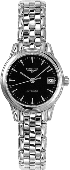AAA 1:1 Replica Longines-Flagship Ladies Watches Black Dial Automatic 26MM L4.274.4.52.6 Watch