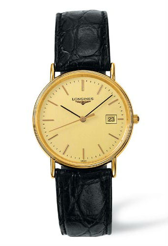 AAA 1:1 Replica Longines-Presence Mens Watches Gold Dial Quartz 33MM L4.720.2.32.2 Watch