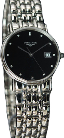 AAA 1:1 Replica Longines-Presence Mens Watches Black Dial Quartz 33MM L4.720.4.97.6 Watch