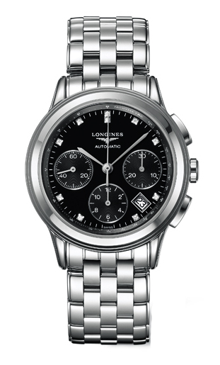 AAA 1:1 Replica Longines-Flagship Mens Watches Black Dial Automatic 39MM L4.803.4.57.6 Watch