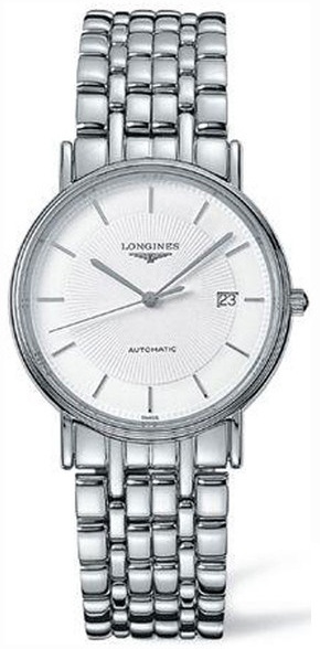 AAA 1:1 Replica Longines-Presence Mens Watches White Dial Swiss Automatic 35MM L4.821.4.18.6 Watch