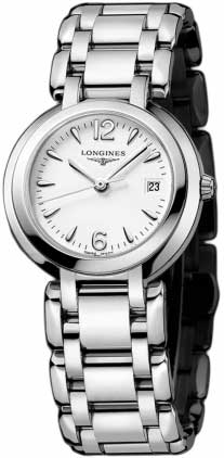 AAA 1:1 Replica Longines Ladies Watches White Dial Quartz 26.5MM L8.112.4.16.6 Watch