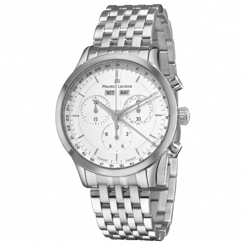 AAA 1:1 Replica Maurice-Lacroix Mens Watches Silver Dial Swiss Quartz 40MM LC1008-SS002-130 Watch