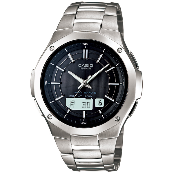 AAA 1:1 Replica Casio-Lineage Mens Watches Black Dial Solar 48.6MM LCW-M160TD-1AJF Watch