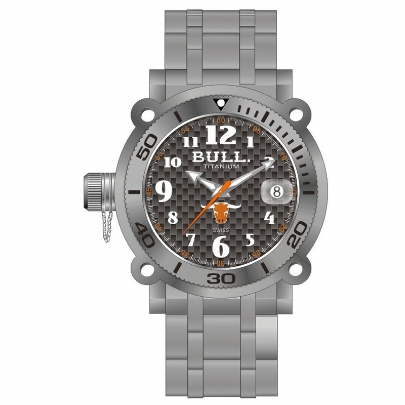 AAA 1:1 Replica Bull-Longhorn Mens Watches Black Dial Quartz LH002 Watch