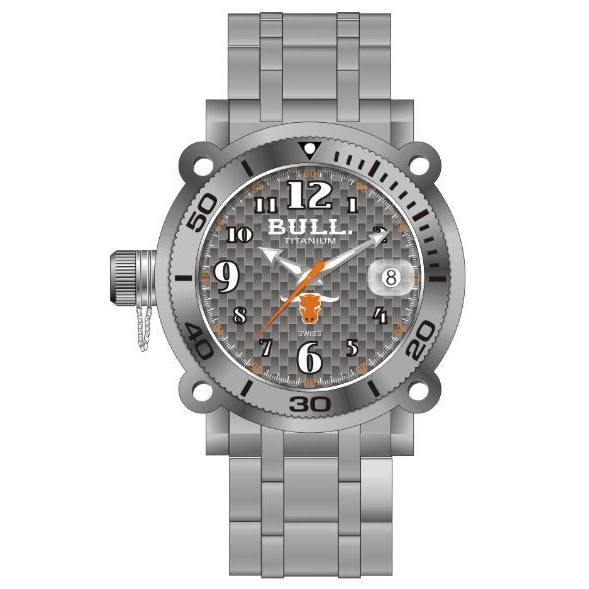 AAA 1:1 Replica Bull-Longhorn Mens Watches Gray Dial Quartz LH003 Watch