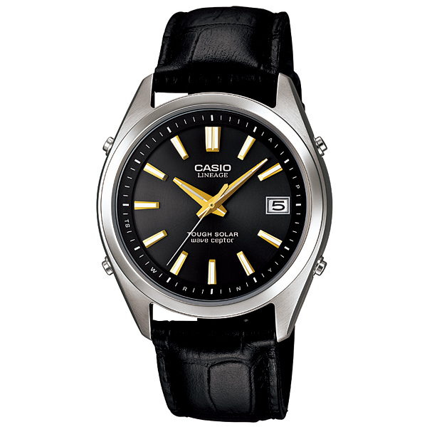 AAA 1:1 Replica Casio-Lineage Mens Watches Black Dial Solar 43.7x 37.9MM LIW-130TLJ-1AJF Watch