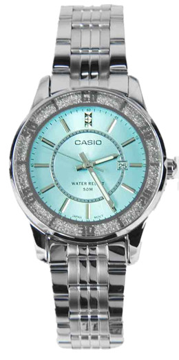 AAA 1:1 Replica Casio-Collection Ladies Watches Blue Dial Quartz 39.5MM LTP-1358D-2AV Watch