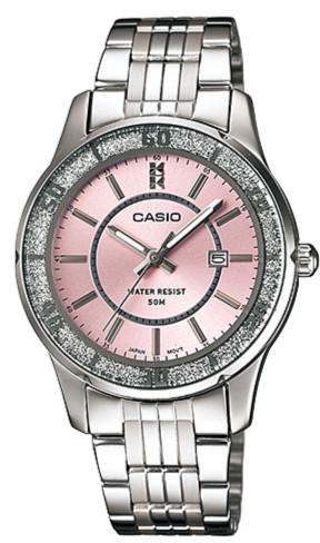 AAA 1:1 Replica Casio-Collection Ladies Watches Pink Dial Quartz 39.5MM LTP-1358D-4AV Watch