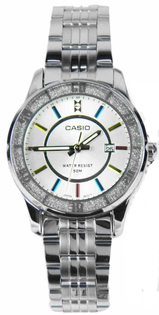 AAA 1:1 Replica Casio-Collection Ladies Watches Silver Dial Quartz 39.5MM LTP-1358D-7AV Watch