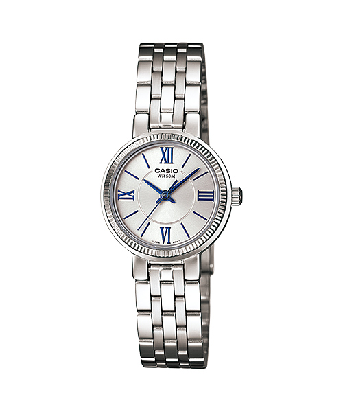 AAA 1:1 Replica Casio Ladies Watches Silver Dial Quartz 30.4MM LTP-1375D-7A2V Watch