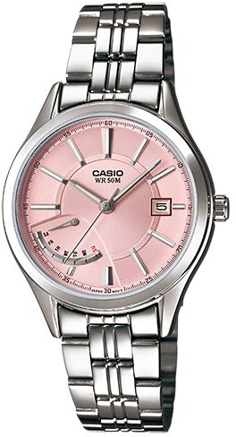 AAA 1:1 Replica Casio Ladies Watches Pink Dial Quartz 36.2 x 30MM LTP-E102D-4AV Watch
