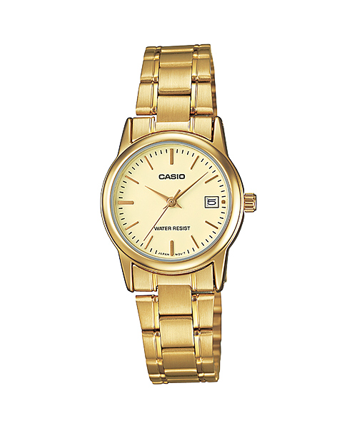 AAA 1:1 Replica Casio Ladies Watches Gold Dial Quartz 31 x 25MM LTP-V002G-9A Watch
