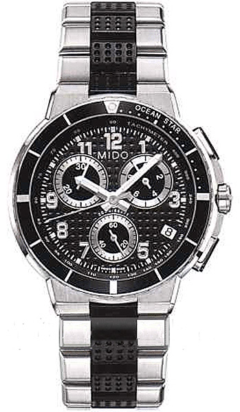 AAA 1:1 Replica Mido-Ocean-Star-Sport Mens Watches Black Dial Swiss Quartz 42MM M002.617.12.052.00 Watch