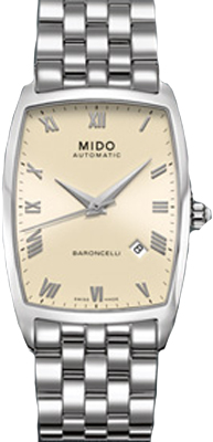 AAA 1:1 Replica Mido-Baroncelli Mens Watches Beige Dial Automatic M003.507.11.033.00 Watch