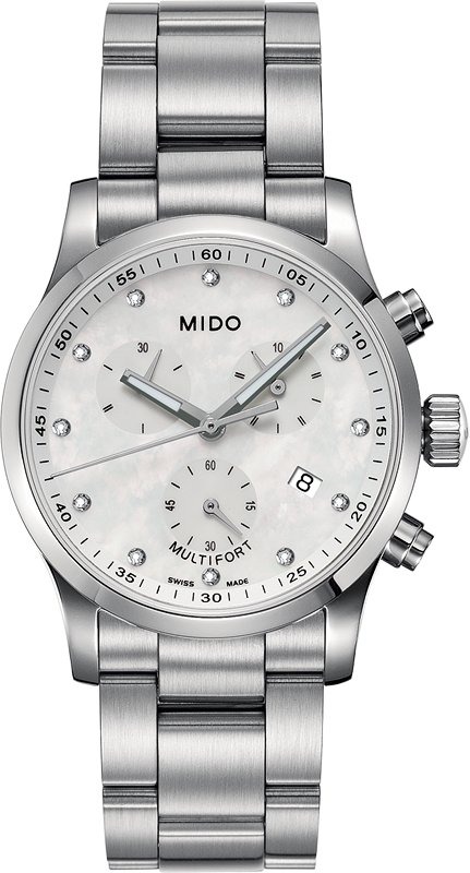 AAA 1:1 Replica Mido-Multifort Ladies Watches Mother Of Pearl Dial Quartz 35MM M005.217.11.116.00 Watch