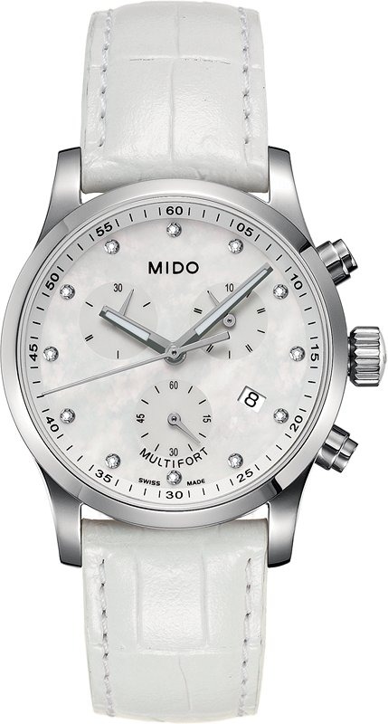 AAA 1:1 Replica Mido-Multifort Ladies Watches Mother Of Pearl Dial Quartz 35MM M005.217.16.116.30 Watch