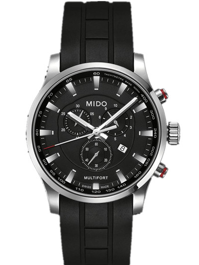 AAA 1:1 Replica Mido-Multifort Mens Watches Black Dial Quartz 42MM M005.417.17.051.20 Watch