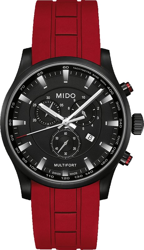 AAA 1:1 Replica Mido-Multifort Mens Watches Black Dial Quartz 42MM M005.417.37.051.40 Watch