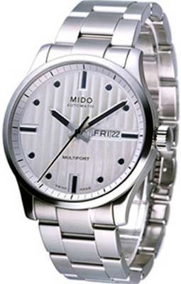 AAA 1:1 Replica Mido-Multifort Mens Watches White Dial Automatic 42MM M005.430.11.031.00 Watch