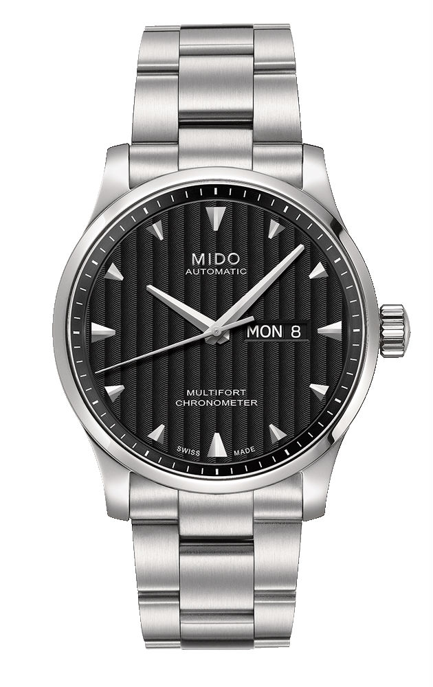 AAA 1:1 Replica Mido-Multifort Mens Watches Black Dial Automatic 42MM M005.431.11.441.00 Watch
